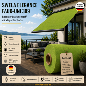 Swela 309 Elegance Faux-Uni – Markisenstoff mit dezenter Struktur | UPF 50+ fabricso