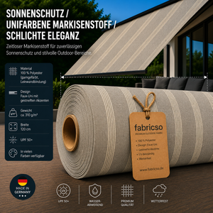 Swela 314 Elegance – Premium Markisenstoff | UPF 50+ & Große Design-Auswahl fabricso