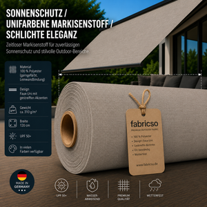 Swela 314 Elegance – Premium Markisenstoff | UPF 50+ & Große Design-Auswahl fabricso