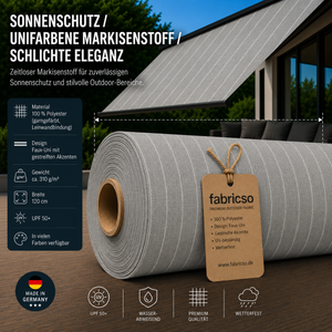 Swela 314 Elegance – Premium Markisenstoff | UPF 50+ & Große Design-Auswahl fabricso