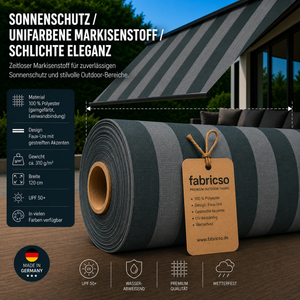 Swela 314 Elegance – Premium Markisenstoff | UPF 50+ & Große Design-Auswahl fabricso