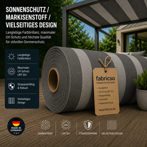 Swela 315 Elegance Streifen – Premium Markisenstoff | UPF 50+ & Garngefärbt fabricso