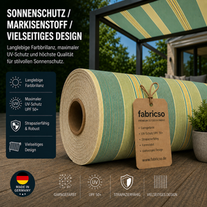 Swela 315 Elegance Streifen – Premium Markisenstoff | UPF 50+ & Garngefärbt fabricso