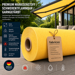Swela Elegance Perla FR 372 – Premium Markisenstoff | Schwer entflammbar & Garngefärbt fabricso