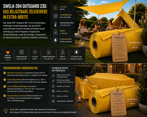 Swela 394 Outguard 230 – Robustes Zeltgewebe mit UPF 50+ | 240cm Extra Breit fabricso