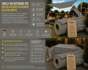 Swela 394 Outguard 230 – Robustes Zeltgewebe mit UPF 50+ | 240cm Extra Breit fabricso