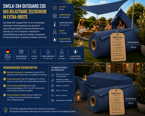 Swela 394 Outguard 230 – Robustes Zeltgewebe mit UPF 50+ | 240cm Extra Breit fabricso