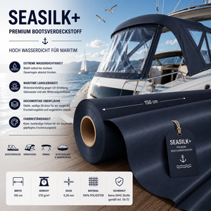 Seasilk+ Premium Bootsverdeckstoff – Hoch wasserdicht & Maritim-optimiert fabricso