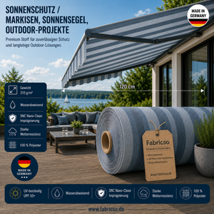 Swela 303 Elegance Mouliné – Premium Markisenstoff mit Struktur | UPF 50+ & SNC fabricso