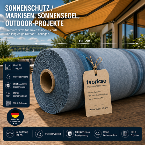 Swela 303 Elegance Mouliné – Premium Markisenstoff mit Struktur | UPF 50+ & SNC
