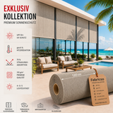 hochwertiger Sonnenschutzstoff für Fenster- und Glasfassaden, Terrassen/Balkone fabricso