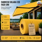 Fabricso Solara 120 Faux-Uni – Markisenstoff mit dezenter Struktur | UPF 50+ fabricso