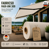 Fabricso Solara 120 Faux-Uni – Markisenstoff mit dezenter Struktur | UPF 50+ fabricso