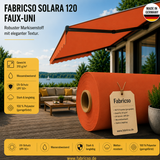 Fabricso Solara 120 Faux-Uni – Markisenstoff mit dezenter Struktur | UPF 50+ fabricso