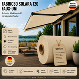 Fabricso Solara 120 Faux-Uni – Markisenstoff mit dezenter Struktur | UPF 50+ fabricso