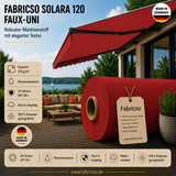 Fabricso Solara 120 Faux-Uni – Markisenstoff mit dezenter Struktur | UPF 50+ fabricso