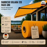 Fabricso Solara 120 Faux-Uni – Markisenstoff mit dezenter Struktur | UPF 50+ fabricso