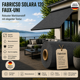 Fabricso Solara 120 Faux-Uni – Markisenstoff mit dezenter Struktur | UPF 50+ fabricso