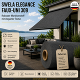 Swela 309 Elegance Faux-Uni – Markisenstoff mit dezenter Struktur | UPF 50+ fabricso
