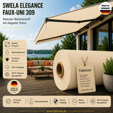 Swela 309 Elegance Faux-Uni – Markisenstoff mit dezenter Struktur | UPF 50+ fabricso