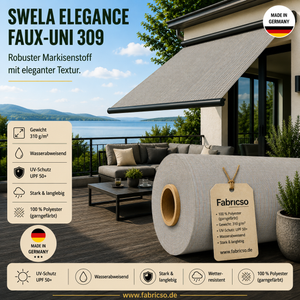 Swela 309 Elegance Faux-Uni – Markisenstoff mit dezenter Struktur | UPF 50+ fabricso
