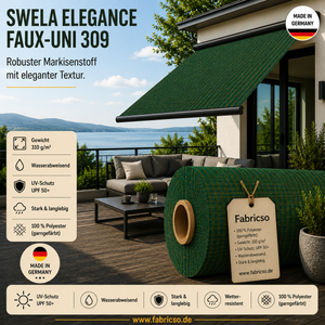 Swela 309 Elegance Faux-Uni – Markisenstoff mit dezenter Struktur | UPF 50+ fabricso