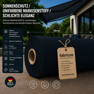 Swela 310 Elegance Uni: Klassischer, glatter Markisenstoff mit UPF 50+. Stückgefärbt, 310g/m² fabricso