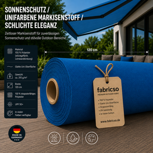 Swela 310 Elegance Uni: Klassischer, glatter Markisenstoff mit UPF 50+. Stückgefärbt, 310g/m² fabricso