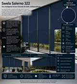 Swela 322 Salerno (vuscreen light soft FR) – B1 Screen-Gewebe | 300cm Breite fabricso
