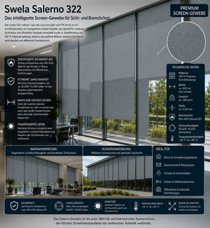 Swela 322 Salerno (vuscreen light soft FR) – B1 Screen-Gewebe | 300cm Breite fabricso