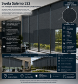 Swela 322 Salerno (vuscreen light soft FR) – B1 Screen-Gewebe | 300cm Breite fabricso