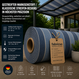Swela 328 Shine – Gestreifter Markisenstoff | UPF 50+ & Große Rapport-Auswahl fabricso