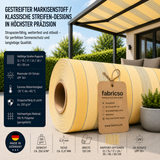 Swela 328 Shine – Gestreifter Markisenstoff | UPF 50+ & Große Rapport-Auswahl fabricso