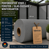 Transolair 339 Sonnenschutzgewebe – lichtdurchlässiger Stoff für vertikale Markisen & Seitenmarkisen 120cm breit fabricso