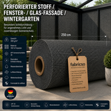Transolair 339 Sonnenschutzgewebe – lichtdurchlässiger Stoff für vertikale Markisen & Seitenmarkisen 120cm breit fabricso