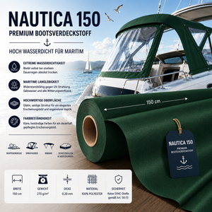 Fabricso Nautica 150 Bootsverdeckstoff – Hoch wasserdicht & Maritim-optimiert fabricso