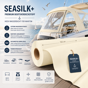 Seasilk+ Premium Bootsverdeckstoff – Hoch wasserdicht & Maritim-optimiert fabricso