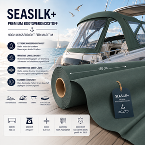 Seasilk+ Premium Bootsverdeckstoff – Hoch wasserdicht & Maritim-optimiert fabricso