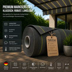 Swela 367 Shine Streifen – Markisenstoff mit 0,73mm Dicke | UPF 50+ & Garngefärbt fabricso