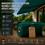 Swela Elegance Perla FR 371: Besonders dicker Markisenstoff (0,74mm) mit UPF 50+. Schwer entflammbar, 380g/m² & extrem wetterfest fabricso