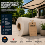 Fabricso Solara 120 FR – Premium Markisenstoff | Schwer entflammbar & Garngefärbt fabricso