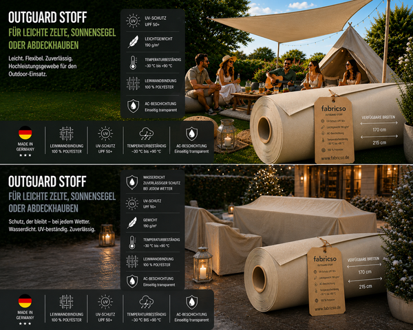 Strapazierfähiges Polyester-Gewebe Swela Outguard 393 – Wetterfest & UPF 50+ fabricso