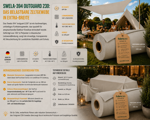 Swela 394 Outguard 230 – Robustes Zeltgewebe mit UPF 50+ | 240cm Extra Breit fabricso