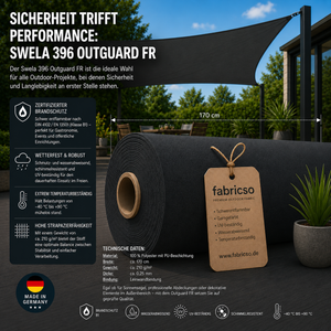 Fabricso Protexa 170 FR – Zertifizierter, schwer entflammbarer Sonnenschutz-Stoff fabricso