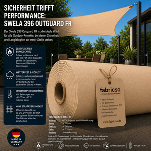 Swela Outguard 396 FR – Zertifizierter, schwer entflammbarer Sonnenschutz-Stoff fabricso