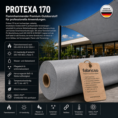 Fabricso Protexa 170 FR (170cm / 210g) – Hochleistungsstoff für extreme Einsätze - Made in Germany | schwer entflammbar B1 | OEKO-TEX® zertifiziert fabricso