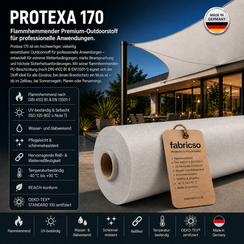 Fabricso Protexa 170 FR (170cm / 210g) – Hochleistungsstoff für extreme Einsätze - Made in Germany | schwer entflammbar B1 | OEKO-TEX® zertifiziert fabricso