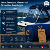 Ocean Bootsstoff – 1500mm Wassersäule | 150cm Breite & UV-Beständig fabricso