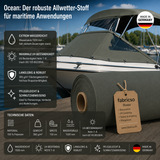 Ocean Bootsstoff – 1500mm Wassersäule | 150cm Breite & UV-Beständig fabricso