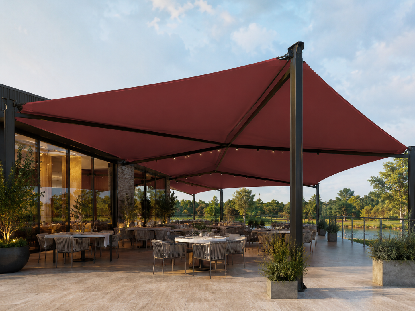 Swela Outguard 396 FR – Zertifizierter, schwer entflammbarer Sonnenschutz-Stoff